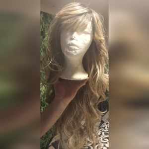 Used front lace synthetic wig
